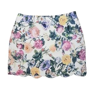VERY J Floral Mini Skirt Size S